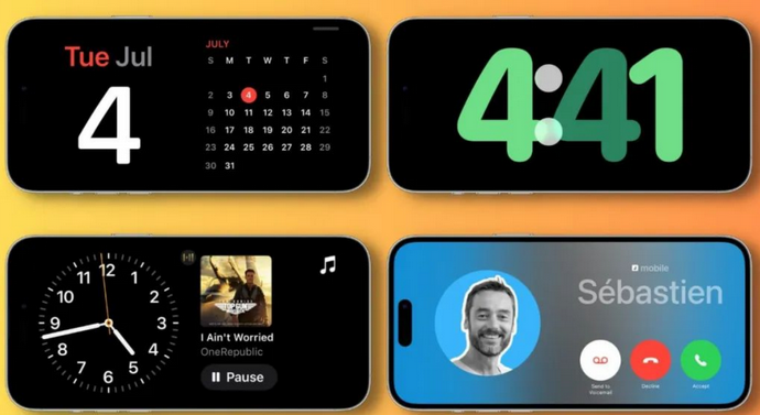 临武苹果手机维修分享iOS17横屏充电待机显示有什么好处 