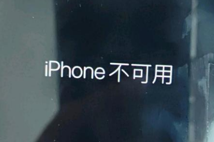 临武苹果服务网点分享锁屏界面显示“iPhone 不可用”如何解决 